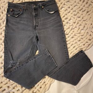 Levi's 501 Skinny Black Denim Jeans